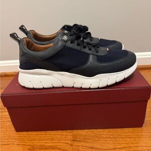 Bally Biggy Leather Low-Top Sneakers, Size US 13D